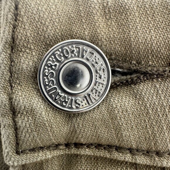 Levi's 519 Low Stretch Low Flare Tan Jeans Size 9 JR L = L - Picture 3 of 8